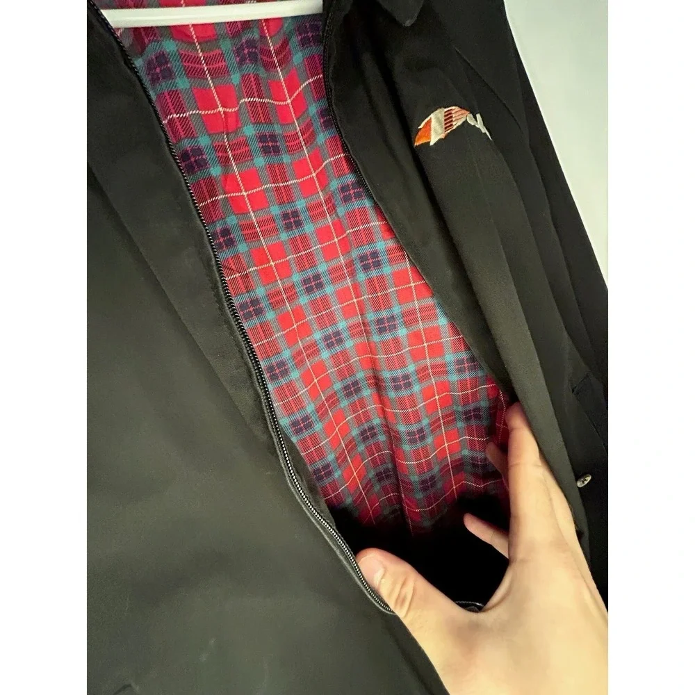 Vintage 70's 80's Deka Batteries Plaid Lined Jacket No‎ Flaws
